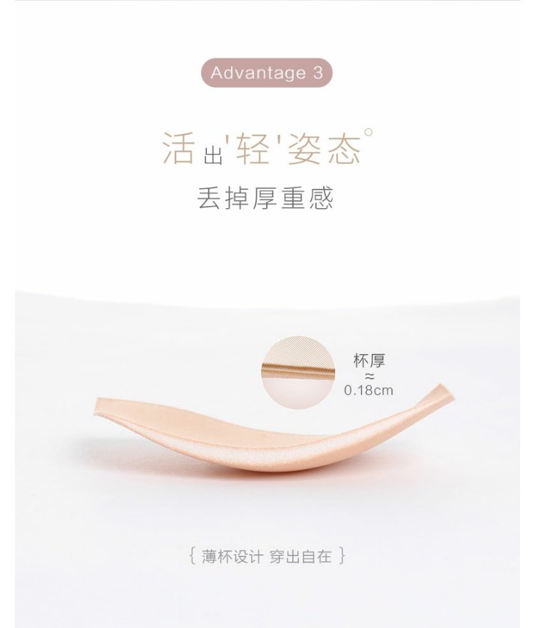 [Cup Cup] Ai Mu cup mỏng tụ tập áo ngực ren gợi cảm vẻ đẹp phía sau mùa thu và mùa đông đồ lót nữ AM11981 quần lót nữ thun lạnh
