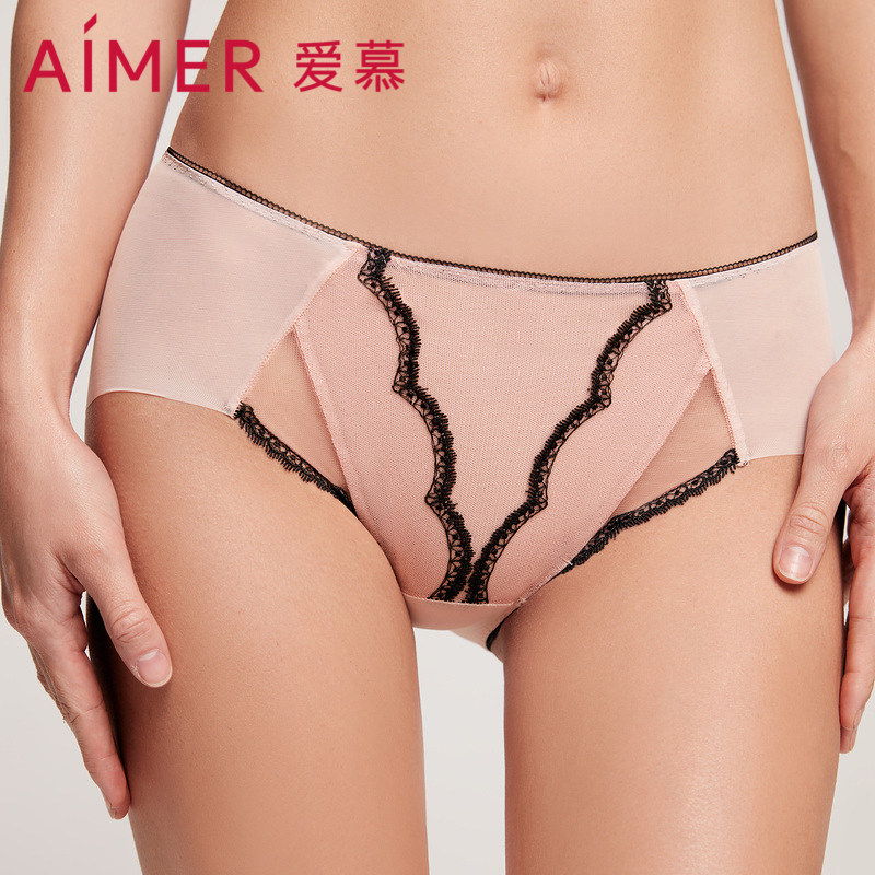 AIMER Midsummer Night Mid-Waist Triangle Pants AM226501