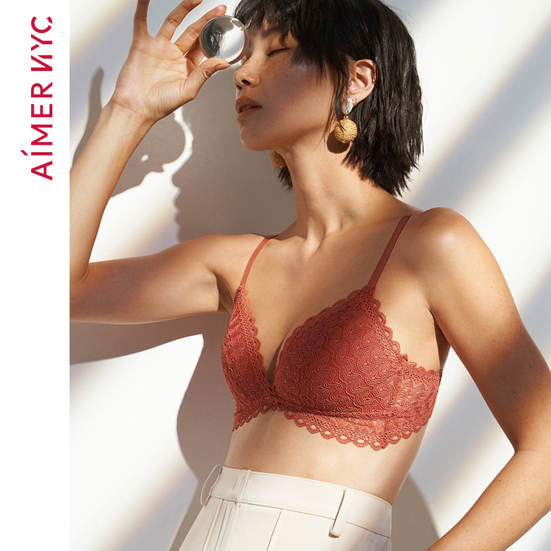 Love NYC Underwear Women BLEECkER Blecker No Steel Ring French Triangle Cup Thin Bra AN170022