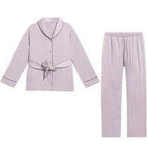 Admiration pajamas for women 24 autumn and winter can be worn outside thickened and soft casual long-sleeved trousers home wear set AM467921