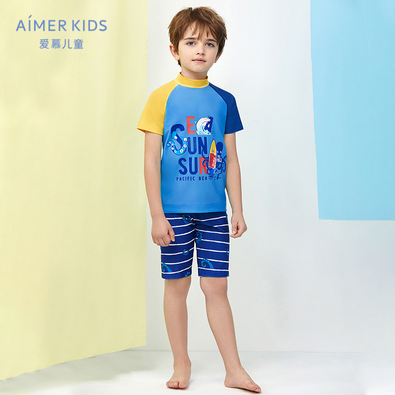 Love children swimming trunks Octopus boy boy five-point swimming trunks boy AK2675492