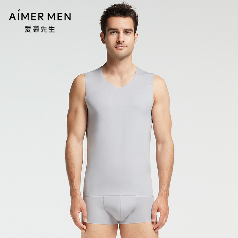 Mr. AIMER 21AW cotton 1 Number of men Classic cotton quality autumn and winter wide shoulder vest NS11E861