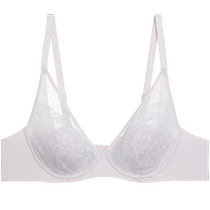 Admiration bra for women thin cup hidden hole anti-bulge petal bra big breasts appear smaller medium thick cup small breast push-up bra