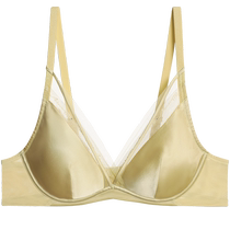 Adore Underwear Womens Summer Thin Small Breast Push-Up V-Neck Mulberry Silk Bra AM138511