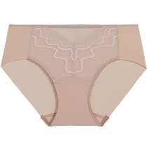 Admiration Phantom Quicksand Panties Womens Cotton Bottom Crotch Sexy Lace Mid-waist Boxer Briefs AM23A011