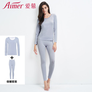 Amour ấm phù hợp với phần mỏng Slim thấp cổ áo đồ lót nhiệt nữ AM741381