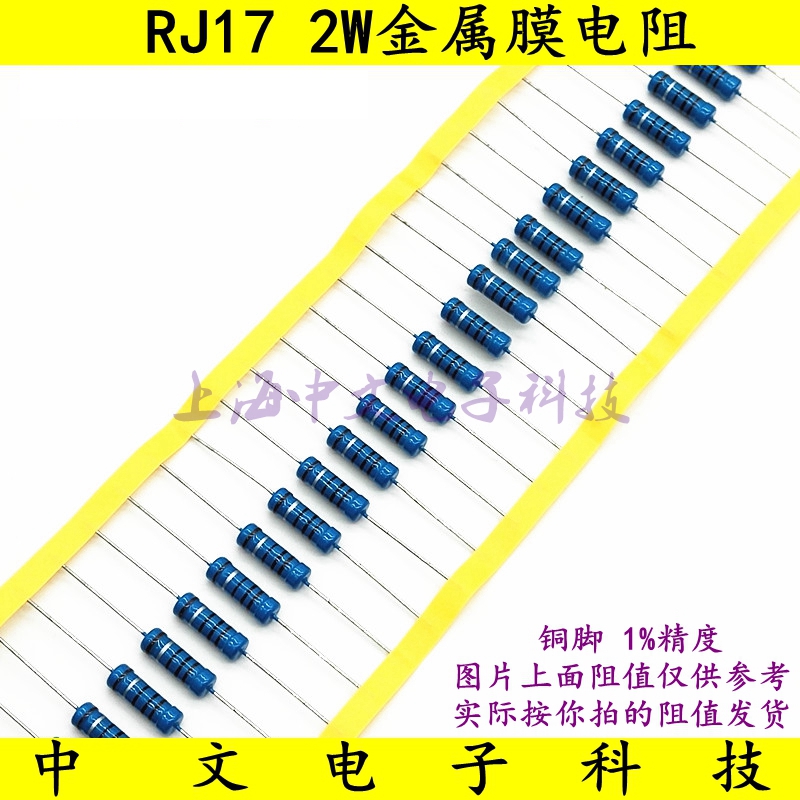2W250R Metal Film Resistor Color Ring Resistor 50PPM Precision 1% Copper Feet Authentic RJ2W 250 Ohm