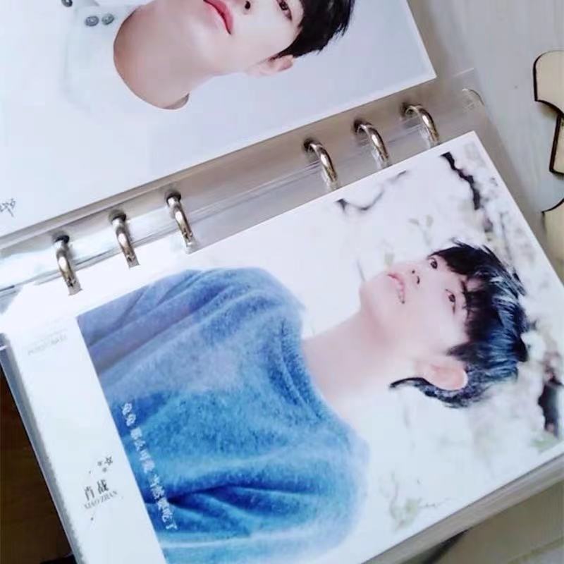 Michael 80 postcard storage book 6 inch loose-leaf photo collection book insert around the storage star students