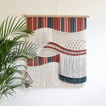 (and brisk) Jane Joins Wind Stripes Xuanguan sofa Wall solid decoration Woven Tapestry Tapestry Finished Pendant Finish