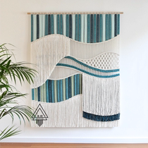 (Bibo) Creative Nordic Xuanguan Sofa Background Folk Hotel Guest House Hotel Inn Wall Decoration Colorful Woven Tapestry