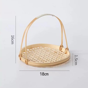 Handmade Bamboo Baskets, Tea Baskets, Dried Fruit Cake Trays, Bamboo Baskets, Fruit Baskets, Creative Small Bamboo Baske