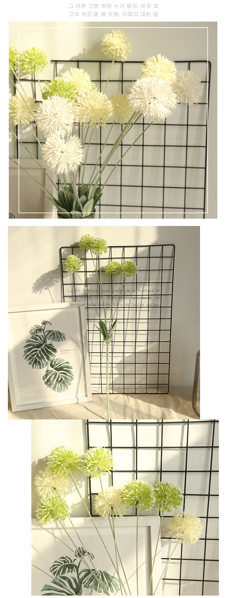 Hoa Dream Valley Dandelion Hydrangea Hoa nhân tạo Hoa giả Phòng khách Hoa Trang trí nhà mới Trang trí nhà - Hoa nhân tạo / Cây / Trái cây hoa lan giả hạc