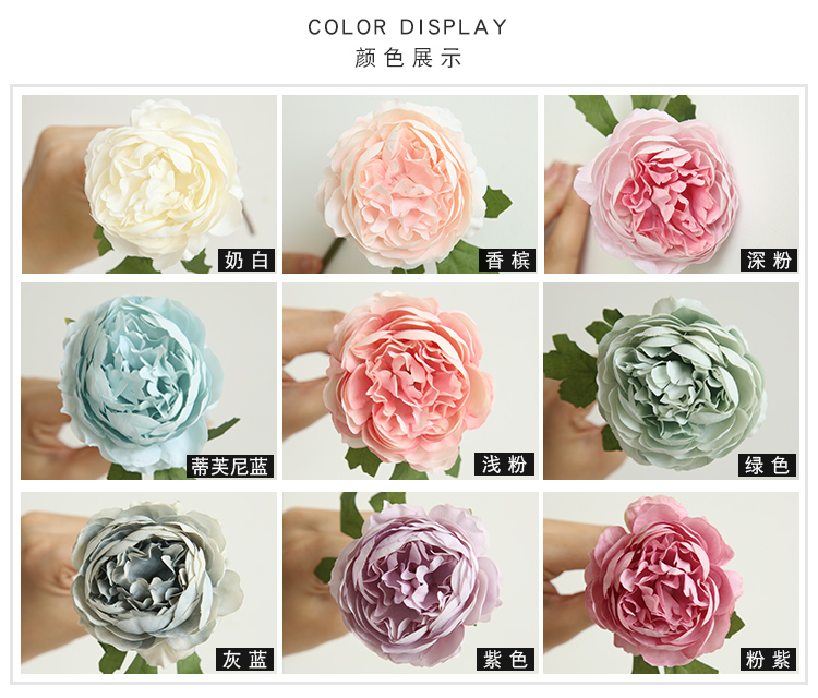 Hoa Dream Valley Trà một đầu Hoa hồng Hoa giả Hoa giả Hoa Hoa Trang trí nhà Hoa Trang trí Hoa - Hoa nhân tạo / Cây / Trái cây cây giả decor