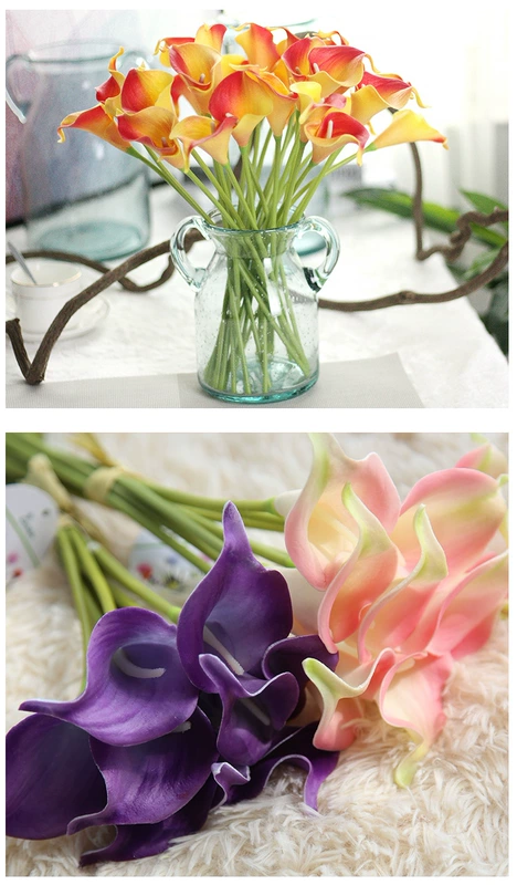 Hoa Dream Valley 10 mini calla hoa nhân tạo cây nhân tạo trang trí nhà thủ công đồ trang trí - Hoa nhân tạo / Cây / Trái cây