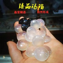 Natural agate backgammon go chessboard childrens high-grade ice species chalcedony Jade set box boutique collection Festival