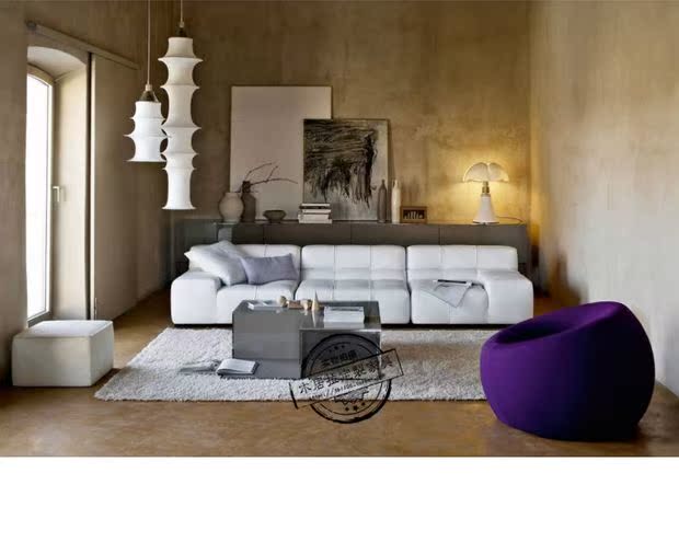 Nội thất Bắc Âu vải góc chaise kết hợp kích thước căn hộ giải trí vuông thiết kế phòng khách sáng tạo kinh doanh sofa - Đồ nội thất thiết kế ghế phòng khách