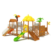 Large outdoor childrens play equipment indoor wooden climbing frame outdoor kindergarten slide drilling combination facilities