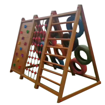 Kindergarten Huanghuali Wooden Bridge Children Solid Wood Climbing Frame Sensation Training Outdoor Combination Slide Toys