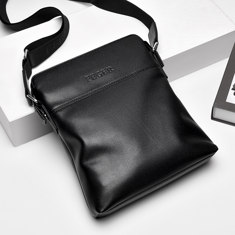 Feig men's shoulder bag cowhide business men's satchel bag casual bag leather document messenger bag