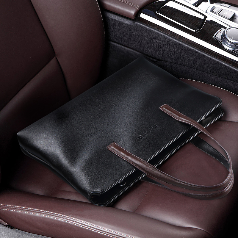 Men's handbag Handbags Handheld business briefcase large-capacity computer bag Han version Leisure Package Horizontal Men's Bag Wave