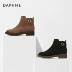 Daphne 2020 Spring and Autumn New British style boots Chelsea short boots Phiên bản Hàn Quốc Giày bốt đơn Martin mỏng - Kính đeo mắt kính