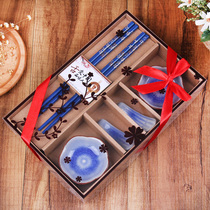 Ceramic cutlery Saucy Dish Gift Box Wedding Celebration Items Suast Return Gift Ice Festival Creative Practical Gift Ice Cracking Glazed