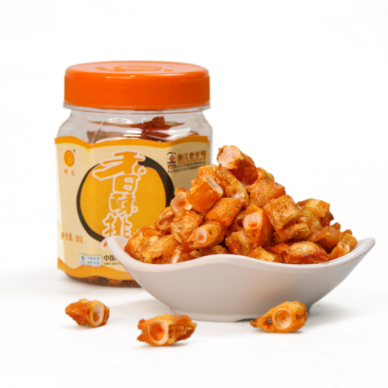 Canoe Mountain Pearl fragrant crisp fish ribs 50g bottled fish bone head crispy and delicious