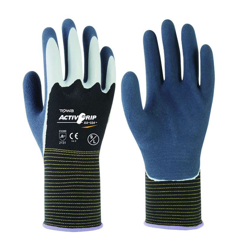 Japan-style Waterproofing Slip Prick thickening soft and breathable abrasion resistant polyester fiber cotton carrying gardening protection Lauprotect gloves