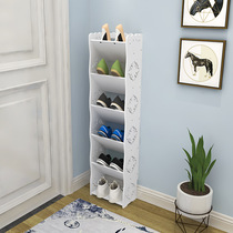23 23 28cm white small vertical ultra-thin section doorway rear inclined discharge style 2 3 4 5 floor wood plastic containing small shoe cabinet rack