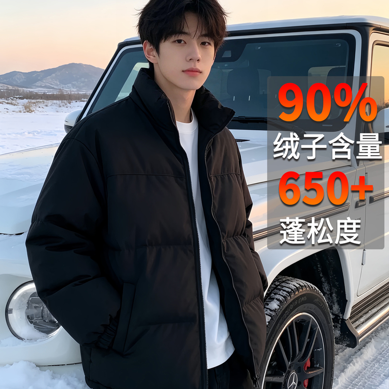 Men's down Jacket 2026 New Winter Coat 90% Duck down Men's Stand Collar High-End Short Puffer Jacket Women's Style Men's down Jacket 2026 New Winter Coat 90% Duck down Men's Stand Collar High-End Short Puffer Jacket Women's Style