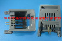 RJ11 6P2C phone socket crystal head socket gray new original one on sale