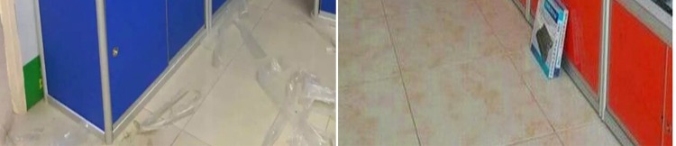 Kệ trưng bày tủ kệ hợp kim titan kệ máy tính phụ kiện máy tính tủ trưng bày mỹ phẩm tủ trưng bày kính