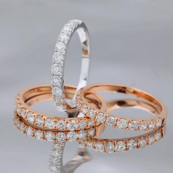 18k gold natural diamond ring women's volleyball ring real row diamond tail ring platinum bar ring stacked full diamond ring rose gold