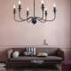 Medieval Style Restaurant Chandelier, Retro Wabi-Sabi Style Walnut Color Dining Table Bar Lamp, Designer Bedroom Bedside Lamp