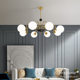 French-Style Living Room Chandelier, Vintage Bauhaus Dining Room Bedroom Nordic Wabi-Sabi Style Trendy Magic Bean Lamp