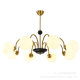 French-Style Living Room Chandelier, Vintage Bauhaus Dining Room Bedroom Nordic Wabi-Sabi Style Trendy Magic Bean Lamp