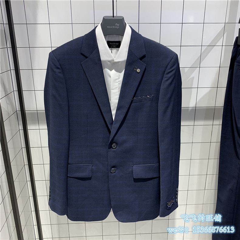 Mind Bridge Men's Fashion Spring Han Edition Business Fashion handsome suit men's jacket MRBJ210C-2680