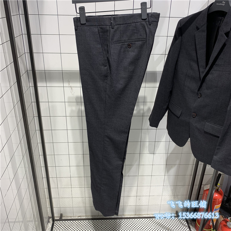 IM DAVID MALE CLOTHING AUTUMN WINTER KOREAN VERSION BUSINESS HANDSOME FASHION WOOL WESTERN PANTS MALE PANTS DQBP6191-558