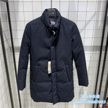 Mind Bridge mens winter and Korean version of the handsome stand-up collar mid-length down jacket jacket MRDA710A-2980