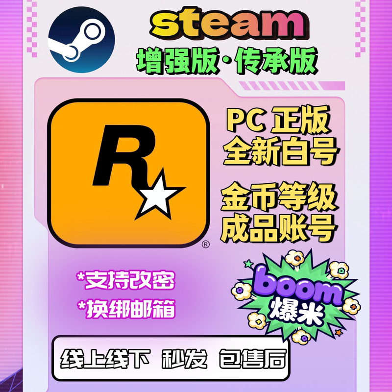 Rockstar Games Finished Product Steam Deluxe Edition Pc Enhanced Edition 5 Legacy Edition 5 Initial Email Address Can Be Re-Bound