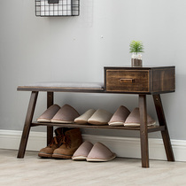 Shoe stool shoe cabinet simple modern Nordic door can sit on shoes stool multifunctional bedroom changing stool shoe rack