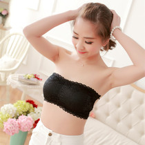 Sexy lace chest wrap with chest pad Strapless girl anti-naked CD ladyboy cross-dressing bandeau bottoming vest