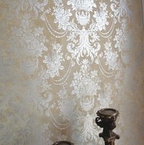 American original imported wallquest paper wallpaper American neo-classical French Dark Flower Villa living room wallpaper