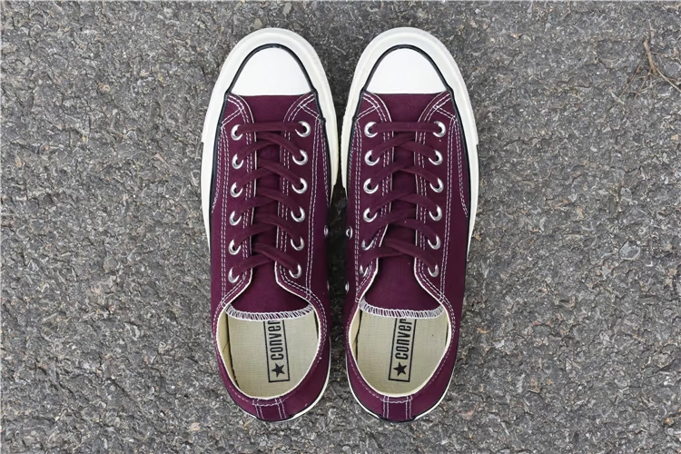 Converse Converse 1970s tiệc thấp màu đỏ nhạt màu xanh tiêu chuẩn Samsung giày nam và nữ 157544C / 157545C - Plimsolls