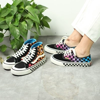 Vans, шахматы, тканевые кроссовки подходит для мужчин и женщин для отдыха, градиент, принт, 5G