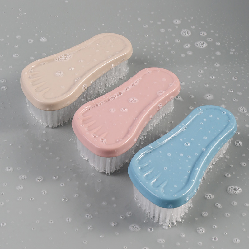 Laundry brush shoe brush household soft and hard bristle brush does not hurt clothing multi-functional cleaning board brush artifact decontamination plastic brush