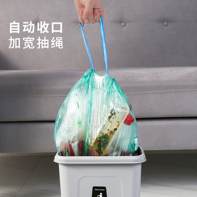 Garbage bag Large Number of Home Thickening Middle Number Hand Breaking Point Affordable kitchen Yu Pumping Rope Style Lark Barrel Plastic Bag