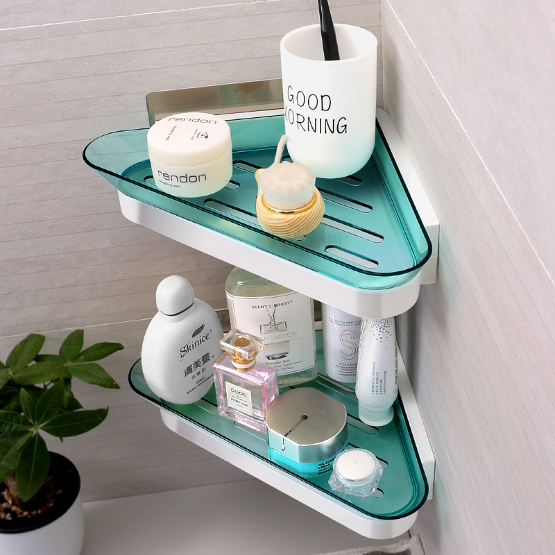 Makeup Room Bathroom Shelving Corner Theorizer Home Wall-mounted free hand washing machine Cosmetic Shelving