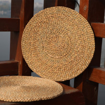 Pu grass mat Natural Pu grass seedling woven grass futon meditation mat Yoga mat Tea ceremony mat Bay window cushion Worship mat