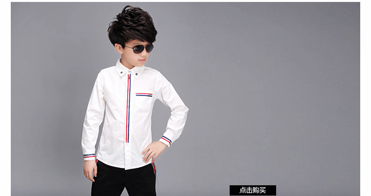 Chemise garcon à manche longue - Ref 2074252 Image 29